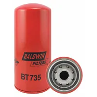 BALDWIN FILTERS Hydraulic Filter: Hydraulic Fluid, 1-12 Thread Size, Spin-On, 3 3/4 in Outside Dia (MPN BT735)