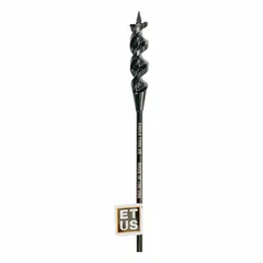 This auger-style cable drill bit is made from carbon steel and measures 72 inches overall length with a 1/2-inch diameter. It is designed for drilling through wood studs and joists to run cables, data lines, or pipes in confined spaces.
