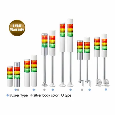 PATLITE Tower Light Mounts and Bases: Tower Light Mount, For LR6, 6 5/8 in Overall Ht - Mounts for Modular Tower Lights