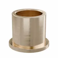 Flanged Sleeve Bearing: Bronze, SAE 841, 14 mm Bore, 18 mm OD, 18 mm Lg, -35°F to 300°F, 5 PK (MPN FFM1418-18B)