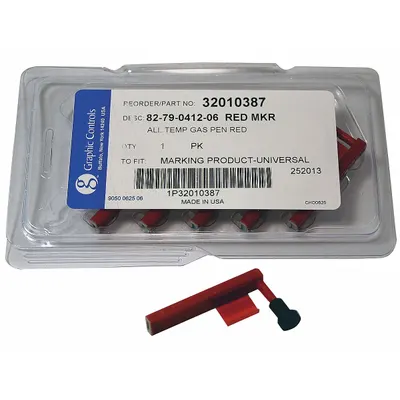 GRAPHIC CONTROLS Pen: Pens, MP-Marking, Red, 82-79-0412-06 - RED DIFFERENTIAL PENS, Broad - Circular Chart Recorder Pens