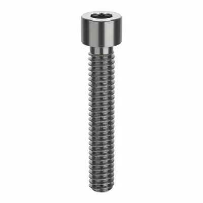 AMPG Socket Head Cap Screw: 1/4"-20 Thread Size, 1 1/2 in Lg, Std, Plain, Stainless Steel - Inch System Standard Socket Head Cap Screws