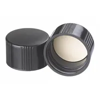 Cap: 36 mm Dia, Black, Phenolic, Rubber, 33-430 mm Screw Closure Size, Autoclavable, Colored (MPN 240280)