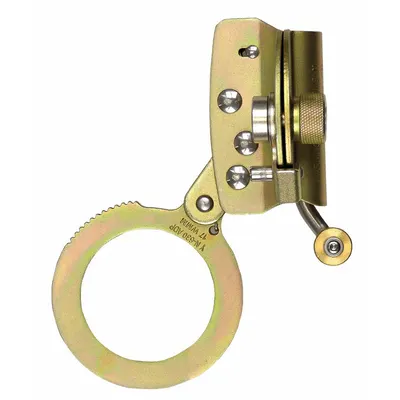 FALLTECH Rope Grab: 310 lb Capacity, Steel, O-Ring, Rope Lifeline/Shock-Absorbing Lanyard - Rope Grabs for Vertical Rope Lifelines
