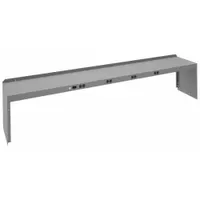 TENNSCO Electronic Riser: 96 in Overall Wd, 15 in Overall Dp, Gray, Carbon Steel, Steel, 18 in (MPN REI-18-1596-WK-1)
