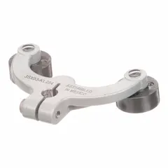 Forked-roller lever arm for limit switches, 1.5 in length, with roller lever plunger actuator and back roller position. Compatible with Siemens 3SE03 series limit switches. Used to detect position of moving parts in industrial machinery and automation systems.