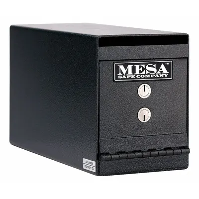 MESA SAFE Cash Depository Safe: Key Lock, 0.2 cu ft Capacity, Steel - Key Lock Depository Safes