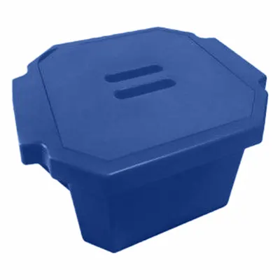 MAGIC Ice Bucket with Lid: 4 L Capacity, Rectangular, Polyurethane Foam, Blue - Ice Buckets & Pans