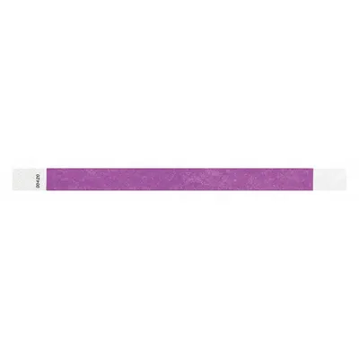 ID Wristband: No Legend, 10 in Overall Lg, 3/4 in Overall Wd, Tyvek, Blue - Security Wristbands