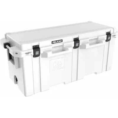PELICAN Marine Chest Cooler: White, 239 Cans, 250 qt Cooler Capacity - Heavy-Duty Chest Coolers