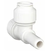 JOHN GUEST Push-Fit Tee Fitting: 3/4 in OD x 3/4 in OD x 3/4 in OD Size, Plastic, Adapter (MPN PEI532828)