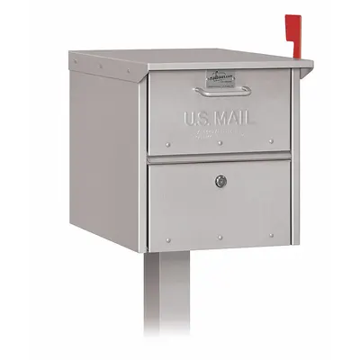 SALSBURY INDUSTRIES Mailbox: Not USPS Master Lock Compliant, 1 Doors, Horizontal, Pedestal Mounting - Single-Unit Mailboxes