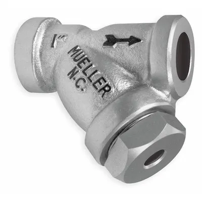 MUELLER STEAM SPECIALTY Y Strainer: 1/4 in, Socket, Perforated, 0.062 in Screen Size - Carbon Steel Y Strainers