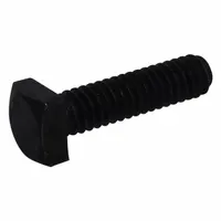 Square Head Bolt: Steel, Grade 2, Plain, 3/8"-16 Thread Size, 1 in lg, Fully Threaded Thread, 10 PK (MPN ZBOLT-2291)
