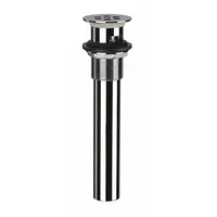DELTA FAUCET COMPANY Drain Assembly: Brass, Chrome, 8 in Overall Ht, 2 1/8 in Overall Dia (MPN RP6346)