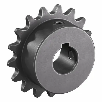TSUBAKI Single Strand Sprocket: 35, For 3/8 in Chain Pitch, 5/8 in Bore Dia, 17 Teeth - Size 35 Fixed-Bore Roller Chain Sprockets