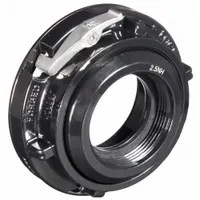 MOON AMERICAN Fire Hose Adapter: 2 1/2 in_4 in Compatible Pipe Size, NH x Storz, Straight, Aluminum (MPN 7115-25240Z)