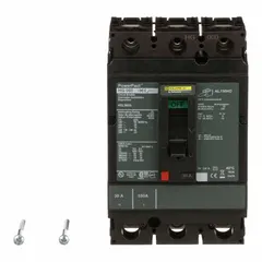 3-pole, 600V AC molded case circuit breaker rated 30 A with a 65kA interrupting capacity at 240V AC. Fixed configuration with line/load lugs and ABC phase protection. Suitable for overcurrent and short-circuit protection in industrial power distribution panels, motor control centers, and switchboards.