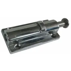 Locking device for securing knobs, handles, or wheels on HVACR equipment. Prevents unintended adjustment or tampering in commercial refrigeration, heating, and ventilation systems.