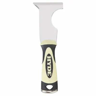 HYDE Painters Tool: Carbon Steel, 2 1/2 in Blade Wd, 3 1/4 in Blade Lg - Standard Painter's Multi-Tools