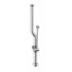 Bedpan washer flush valve retrofit kit for upgrading existing plumbing fixtures. Includes spud coupling for installation. Used in healthcare facilities to enable efficient bedpan cleaning.