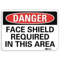 Danger Sign: Plastic, Mounting Holes Sign Mounting, 7 in x 10 in Nominal Sign Size, 0.055 in Thick (MPN U3-1456-NP_10X7)