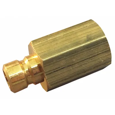 HANSEN Hydraulic Quick Connect Hose Coupling: 1/4 in Coupling Size, Brass - FLO-TEMP Series Hydraulic Quick-Connect Coupling Plugs