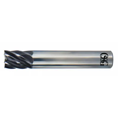 OSG Square End Mill: Carbide, EXO Coated, 7 Flute, 5/8" Mill Dia, 1-7/8" LOC - Fast-Cutting Carbide Square End Mills for Stainless Steel & Super Alloys