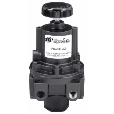 ARO Precision Compressed Air Regulator: Zinc Die-Cast, 3/8 in NPT, 200 cfm - Precision Air Regulators