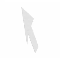 RAE Preformed Thermoplastic Pavement Markings: Left Lane Drop Arrow, White, 18 ft Lg, 5 1/2 ft Wd (MPN PR-TH-3538)