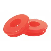 Full face polyurethane seal for air brake gladhand connections on heavy trucks and trailers. Prevents air leaks between coupling halves. Red color, 0.375 in thick, 10-pack. Does not include screen or dust flap