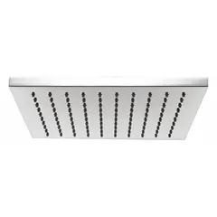 Fixed showerhead from the Kubos series, constructed of brass with a single spray pattern. Delivers a consistent flow rate of 2.5 gpm. Suitable for use in residential and commercial shower installations requiring a fixed, single-function fixture.