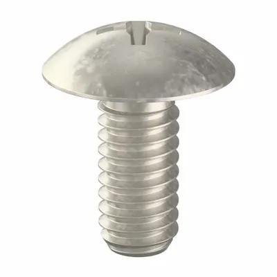 FOREVERBOLT Machine Screw: #8-32 Thread Size, 3/8 in Lg, 18-8, Stainless Steel, NL-19 - Truss Head Machine Screws