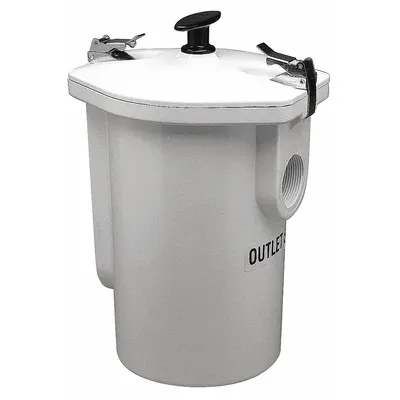 ZURN Solids Interceptor: 6 lb Capacity, 15 gpm Flow Rate, 14 3/8 in Overall Wd - Solids Interceptors