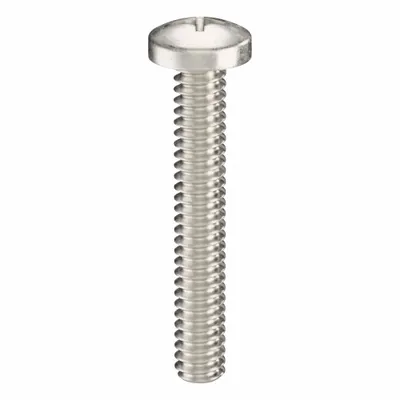 USA INDUSTRIALS Machine Screw: #10-24 Thread Size, 1 1/4 in Lg, 316, Stainless Steel, Plain - Pan Head Machine Screws