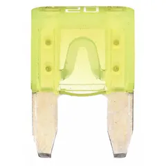 The BUSSMANN ATM-20 is a standard-profile, non-indicating fast-acting fuse rated 20 A at 32 V DC. It provides overcurrent protection for automotive electrical circuits, such as lighting, accessories, and control modules in cars, trucks, and marine systems.