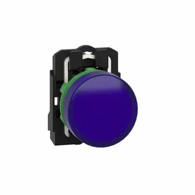 SCHNEIDER Pilot Light: 22 mm Panel Mounting Size, Blue, LED - LED Pilot-Lights