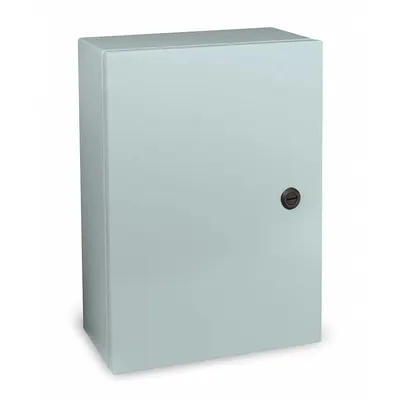 WIEGMANN Enclosure: Steel, 24 in x 24 in x 8 in, NEMA 12/13/3R/4, Solid Cover - Steel Washdown Enclosures