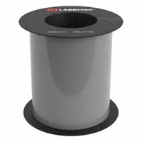 LabelTac 9 Standard Supply: 6 in x 75 ft, Vinyl, Gray (Gloss), Indoor/Outdoor (MPN LT608-C)