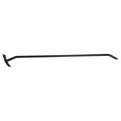 This 48-inch wrecking bar features a 7/8-inch bar width and end width, with two nail slots for pulling nails. The claw end is designed for prying and demolition tasks in construction and renovation.