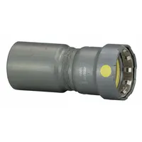 VIEGA MEGAPRESS Crimp Fitting: 1 in Pipe x 3/4 in Pipe Size, FTG x Press-fit, Steel, HNBR (MPN 26011)