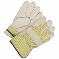 BDG Leather Gloves: Universal, Premium, Work Glove, Cowhide, Wing Thumb, Safety Cuff, 1 PR (MPN 40-9-6066)