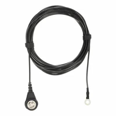 SCS Wrist Strap Grounding Cord: Connects Two Wrist Straps and a Worksurface to Ground - Ring Terminal-Connecting Antistatic Cords