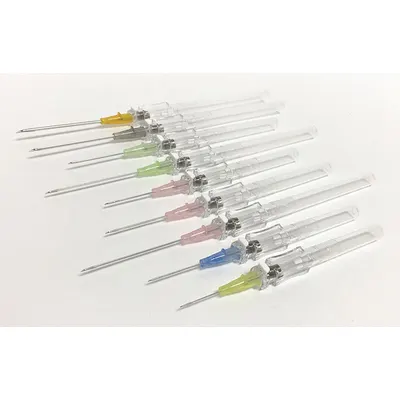 MEDSOURCE Safety Catheter: Stainless Steel, 20 ga Needle Gauge, Polyurethane - Safety IV Catheters