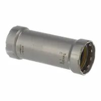 VIEGA MEGAPRESS Crimp Coupling Fitting: 1 in Pipe x 1 in Pipe Size, Press-fit x Press-fit, HNBR (MPN 25081)