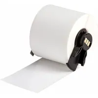Continuous Label Stock: 1 29/32 in x 50 ft, Polyester, White (Gloss), Outdoor (MPN M6C-1900-422)