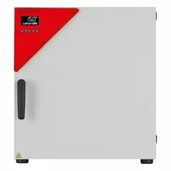 This mechanical forced-air convection oven provides a 2.12 cu ft capacity with a maximum temperature of 300°C. It features a programmable controller and operates on 120V with 1.2 kW power. Temperature uniformity is ±1.4°C at 150°C, with accuracy from +10°C above ambient to 300°C. Suitable for drying, heating, and curing applications in laboratory and industrial settings.