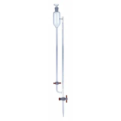 KIMBLE Straight Bore Buret with Side Reservoir: 5 mL, A, 815 mm, ±0.01 mL - Class A Glass Burets