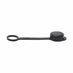 Molded rubber hydraulic hose cap with 1/2 in fitting size. Seals hose ends to prevent contamination and leakage in hydraulic systems. Suitable for capping open hose ends during maintenance or storage.