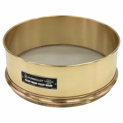 OEM APPROVED VENDOR Standard Stainless Steel Cloth Test Sieve, 12 in, #200 - Standard Stainless Steel Cloth Test Sieves